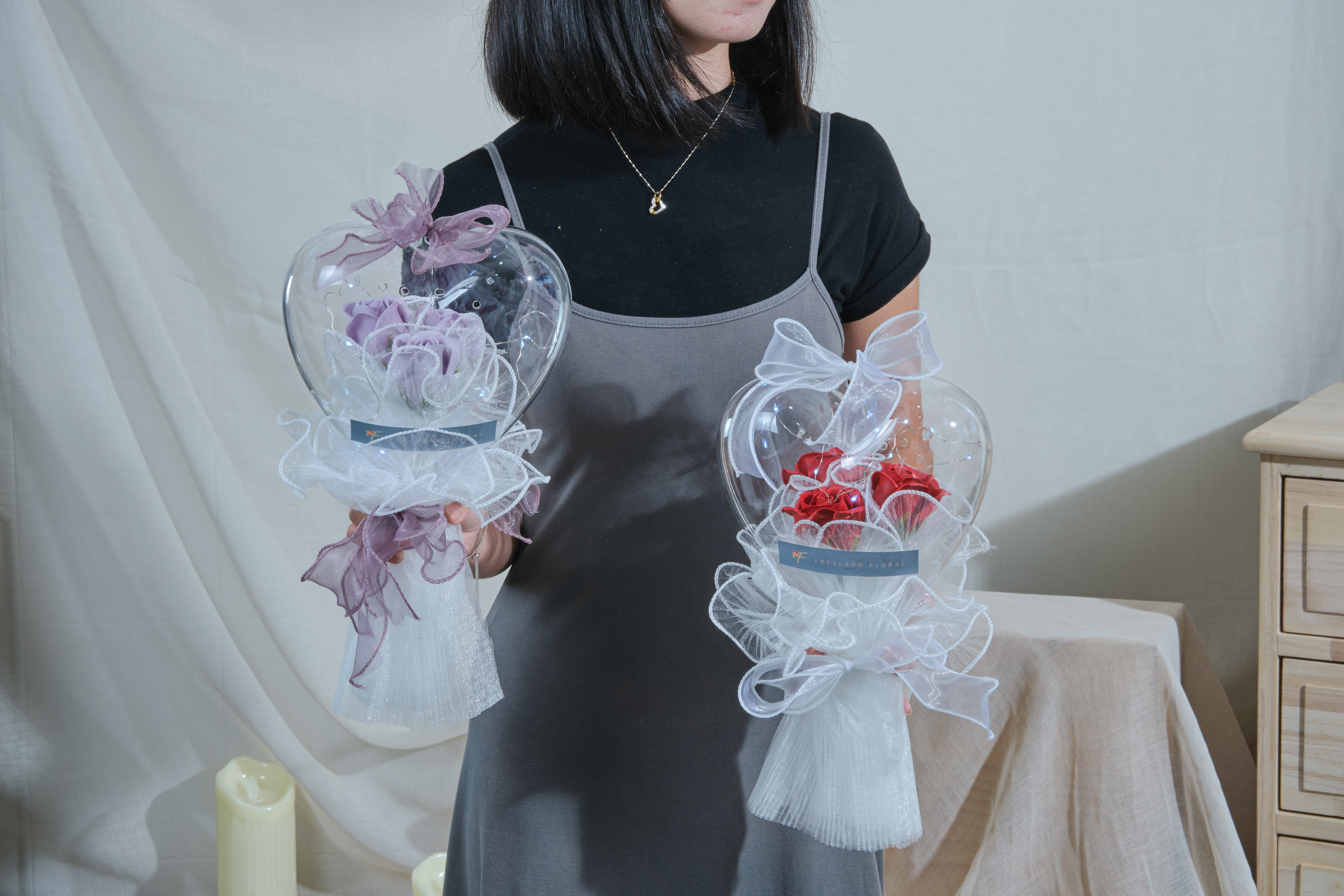 Love-shaped Acrylic Bouquet - Freeland Floral thumbnail 7