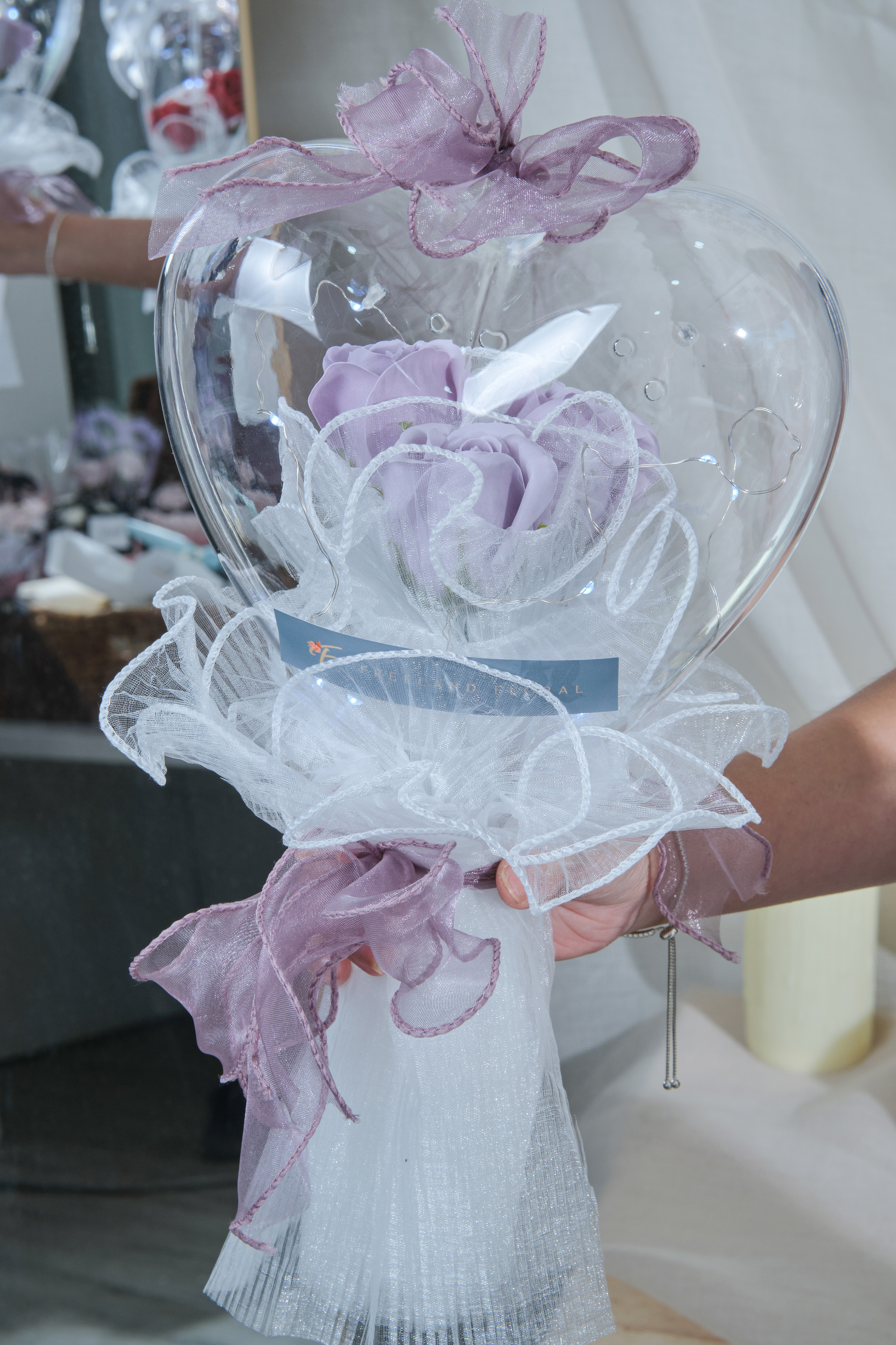 Love-shaped Acrylic Bouquet - Freeland Floral thumbnail 4