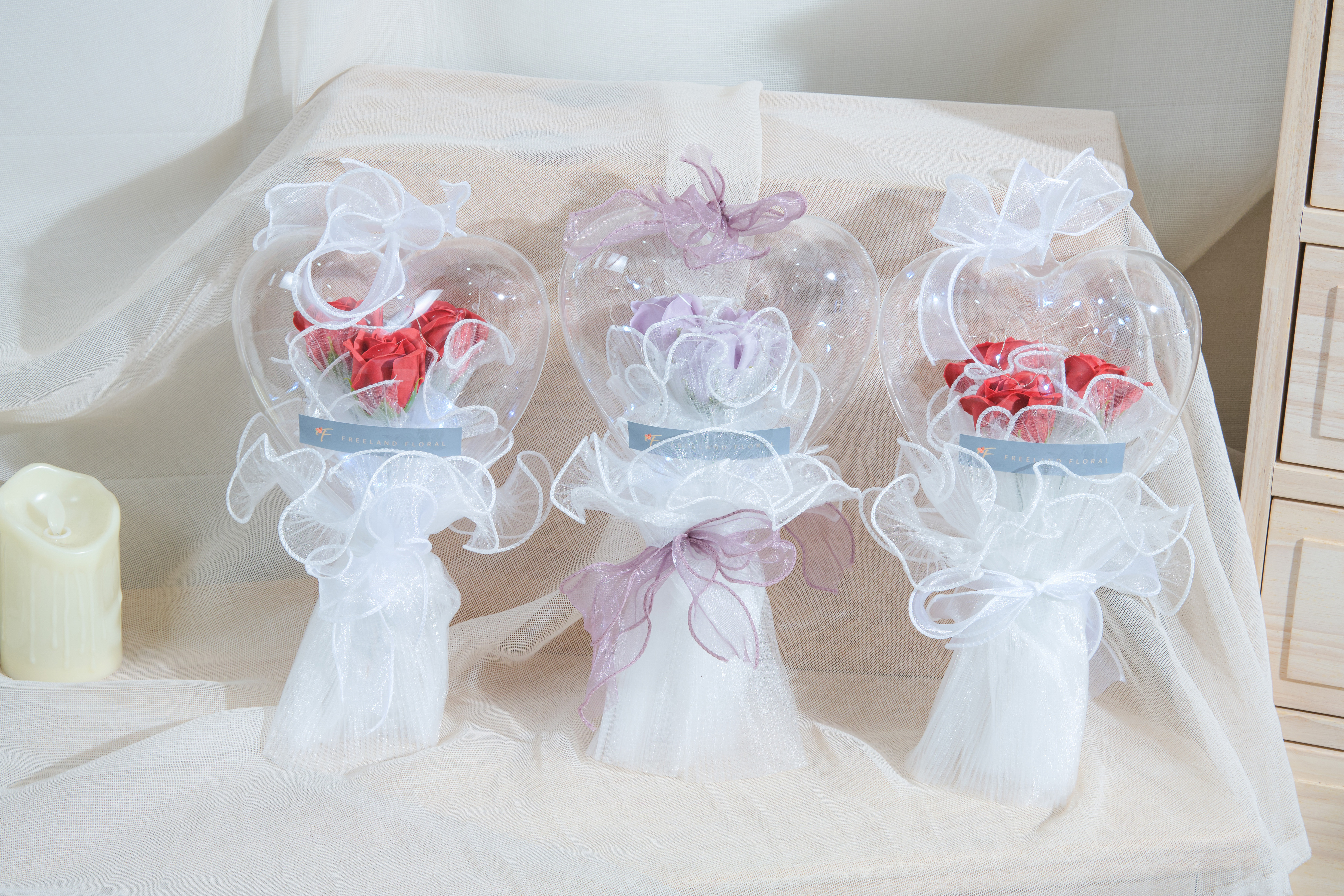 Love-shaped Acrylic Bouquet - Freeland Floral thumbnail 6
