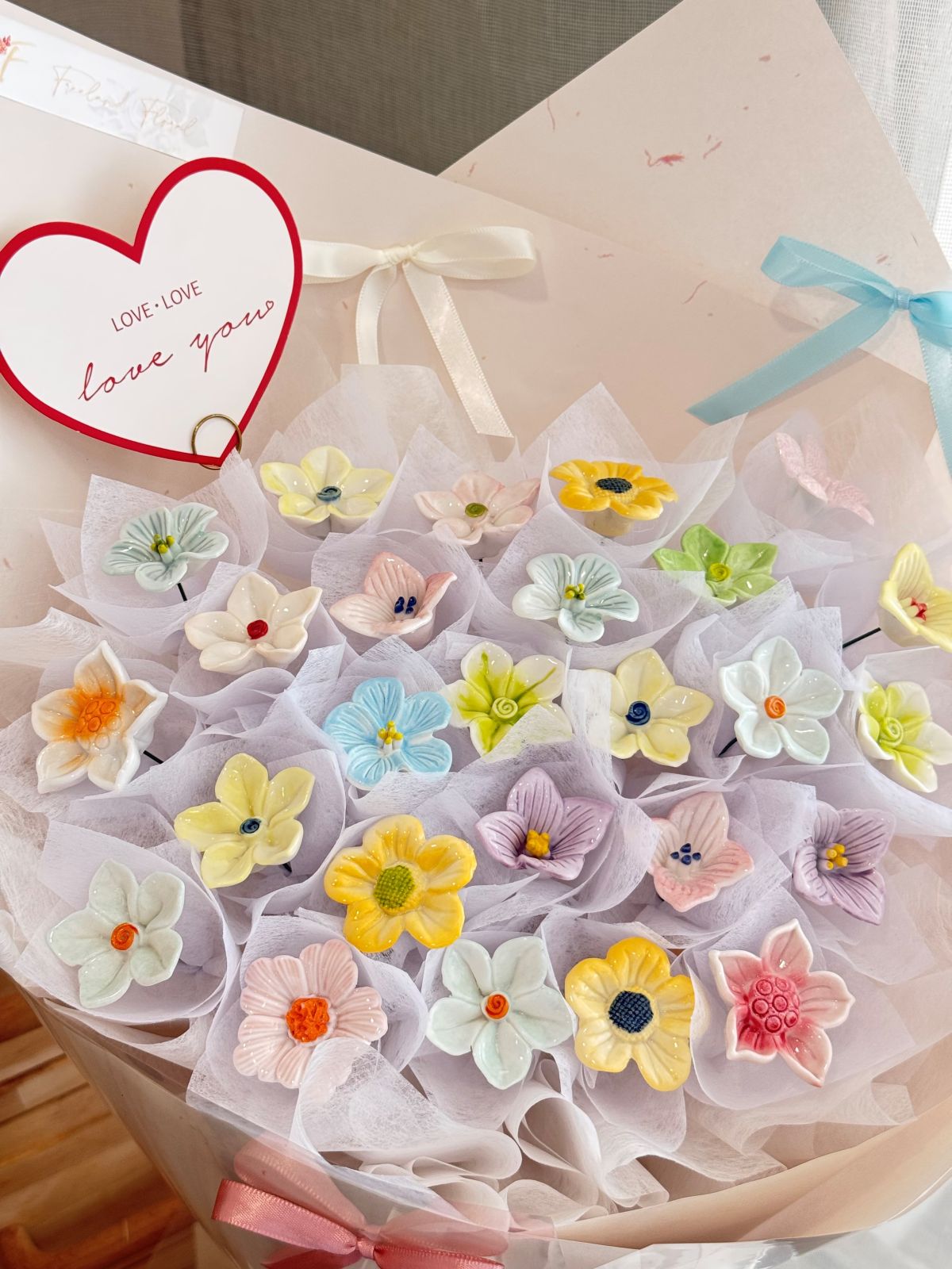 Porcelain Whisper | Porcelain Flower Bouquet - Freeland Floral thumbnail 4