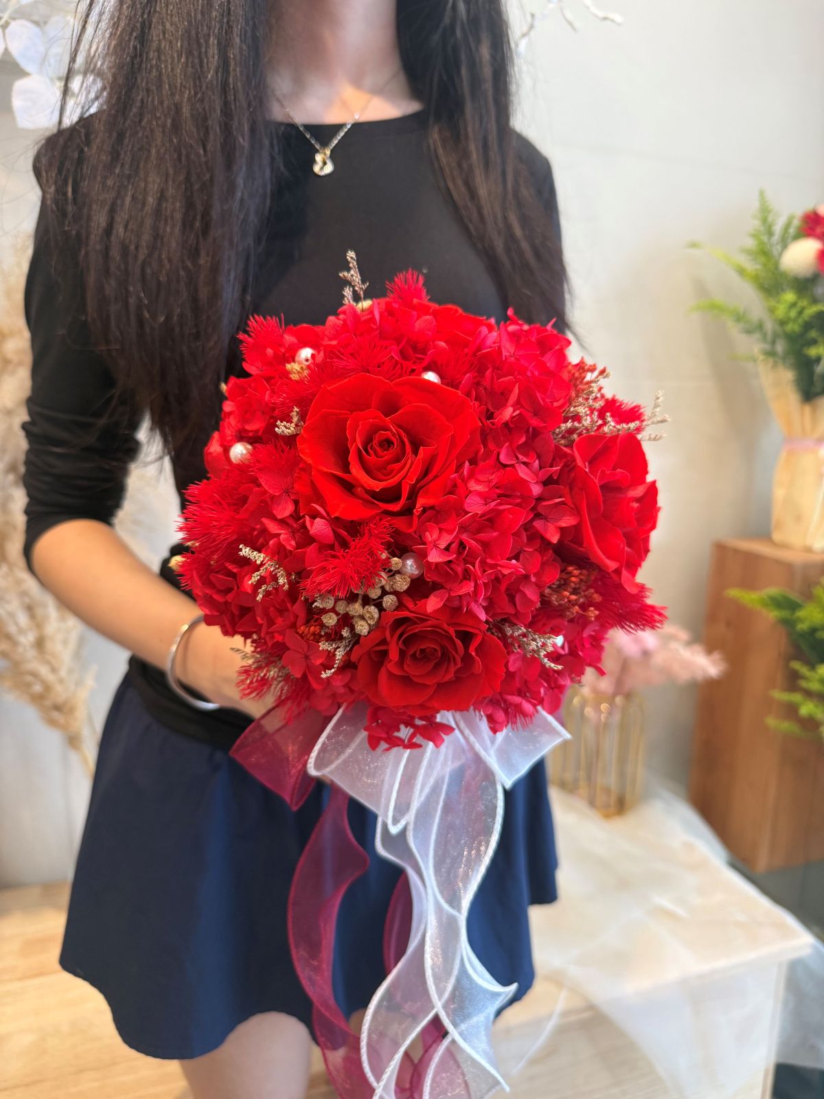 Xi He | Modern Chinese Style Bridal Bouquet - Freeland Floral