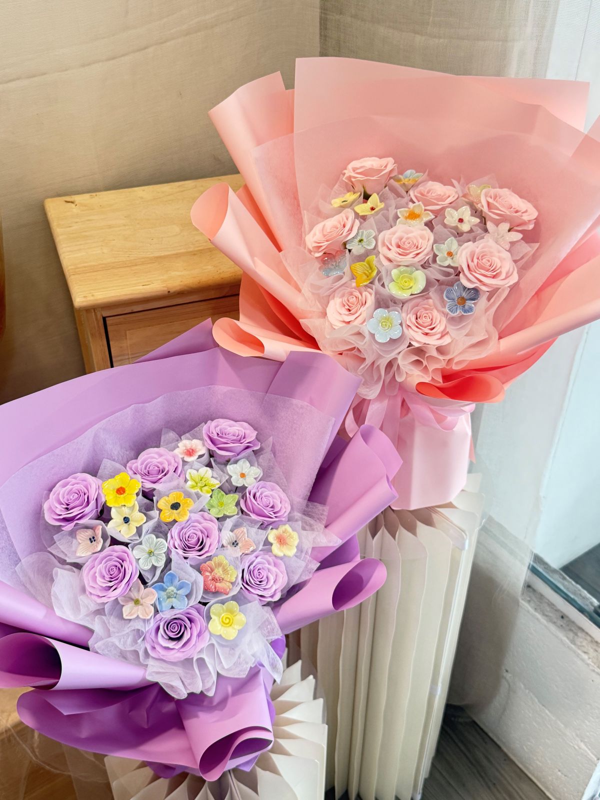 Slowly Blooming | Porcelain Flower Bouquet